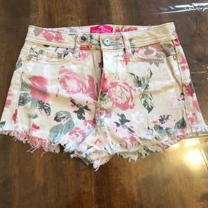 Floral High Waisted Shorts